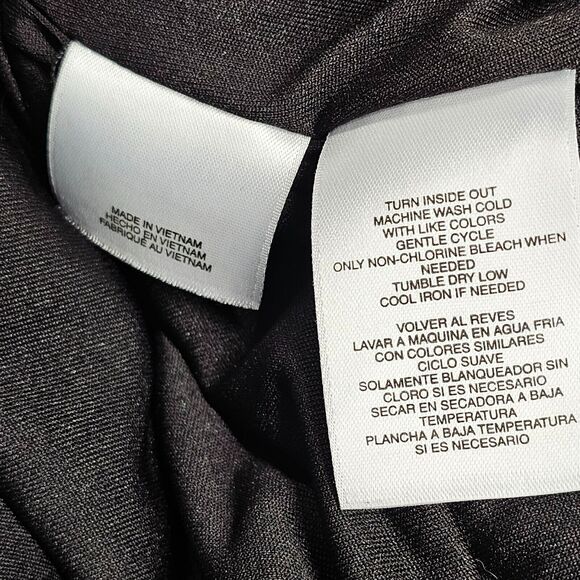 Jones Studio Women Sleeveless Midi Sheath Dress Size 10 Black Career Office - Picture 8 of 9